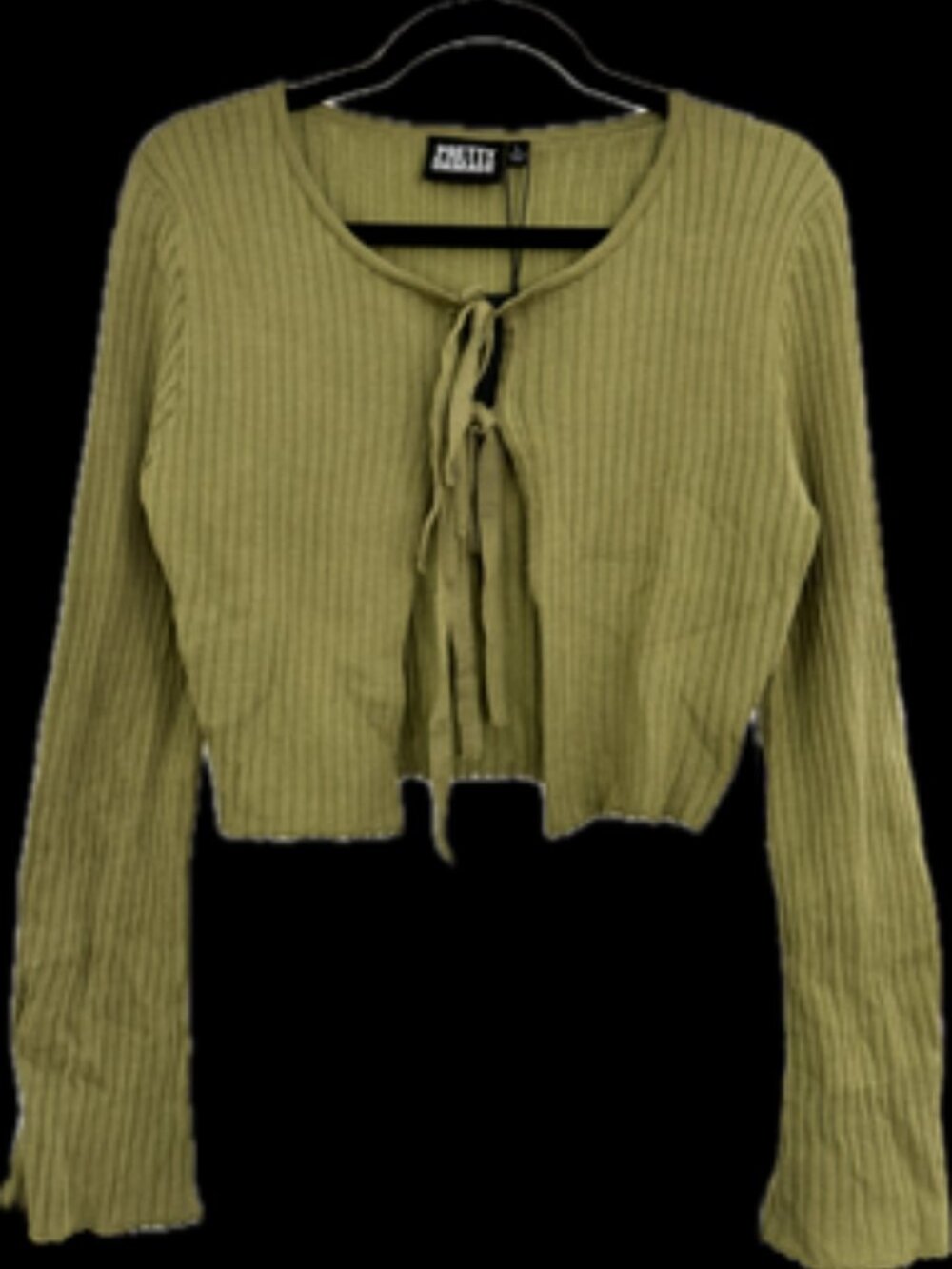 NWT Pretty Damage Brand Olive Shrug S-M